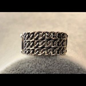 silver chain ring